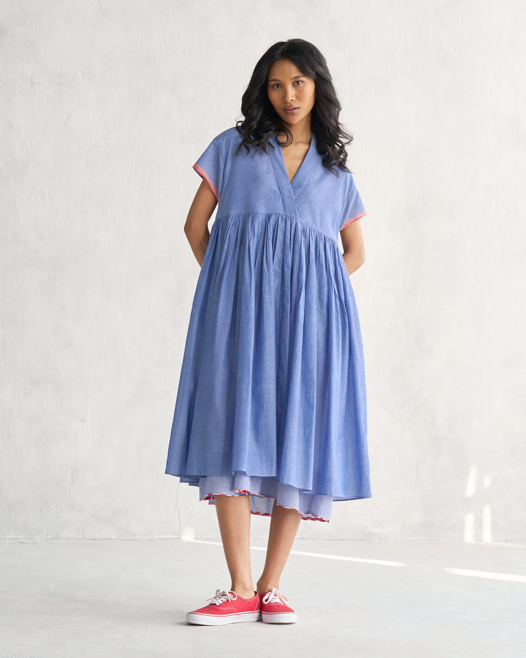 Asante Dress - Blue – Nicobar