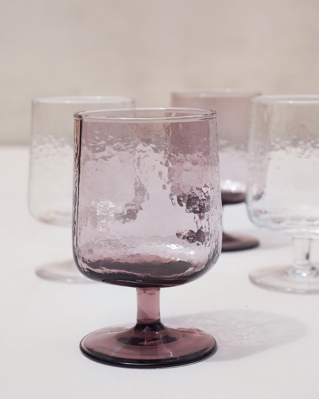 Ombré Wine Glass, Blue & Pink — JOHNNIE Q