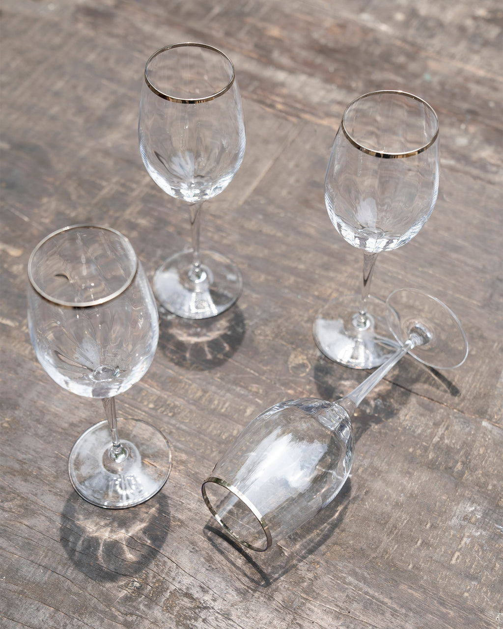 Clear Nova Crystal Wine Glasses Set of 4 White Wine Glasses