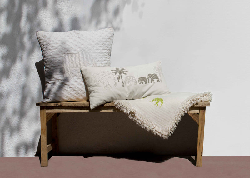 Ele Palm Lumbar Cushion Cover