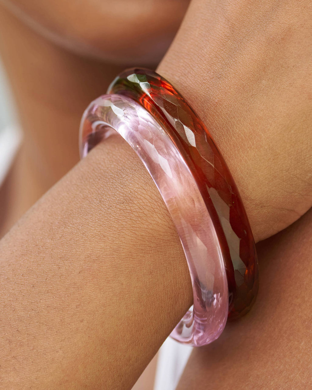 Glass Bangles Pink Maroon Nicobar