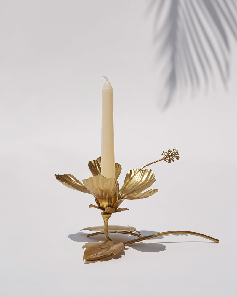 Gudhal Candle Holder - Gold