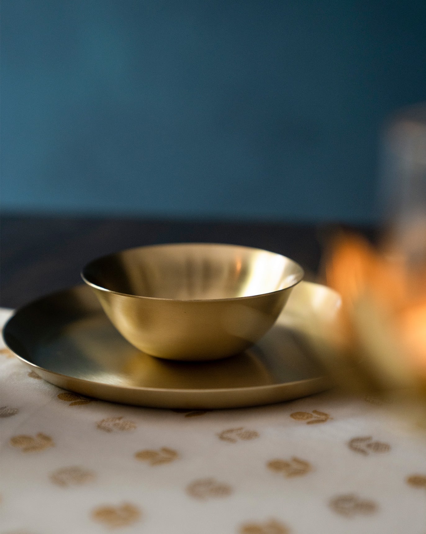 Brass Dinner Set (For 2)