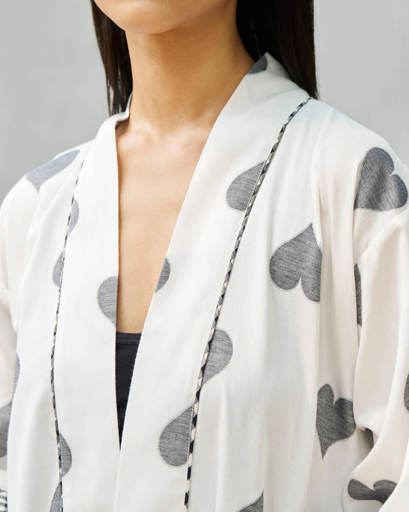 Longline Kimono - Ivory