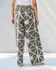Knotted Overlap Pants - Stone & Ivory