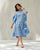 Neoma Collared Kaftan - Blue