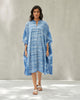 Neoma Collared Kaftan - Blue