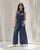 Front Knot Jumpsuit - Denim