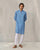 Long Pleated Kurta - Blue