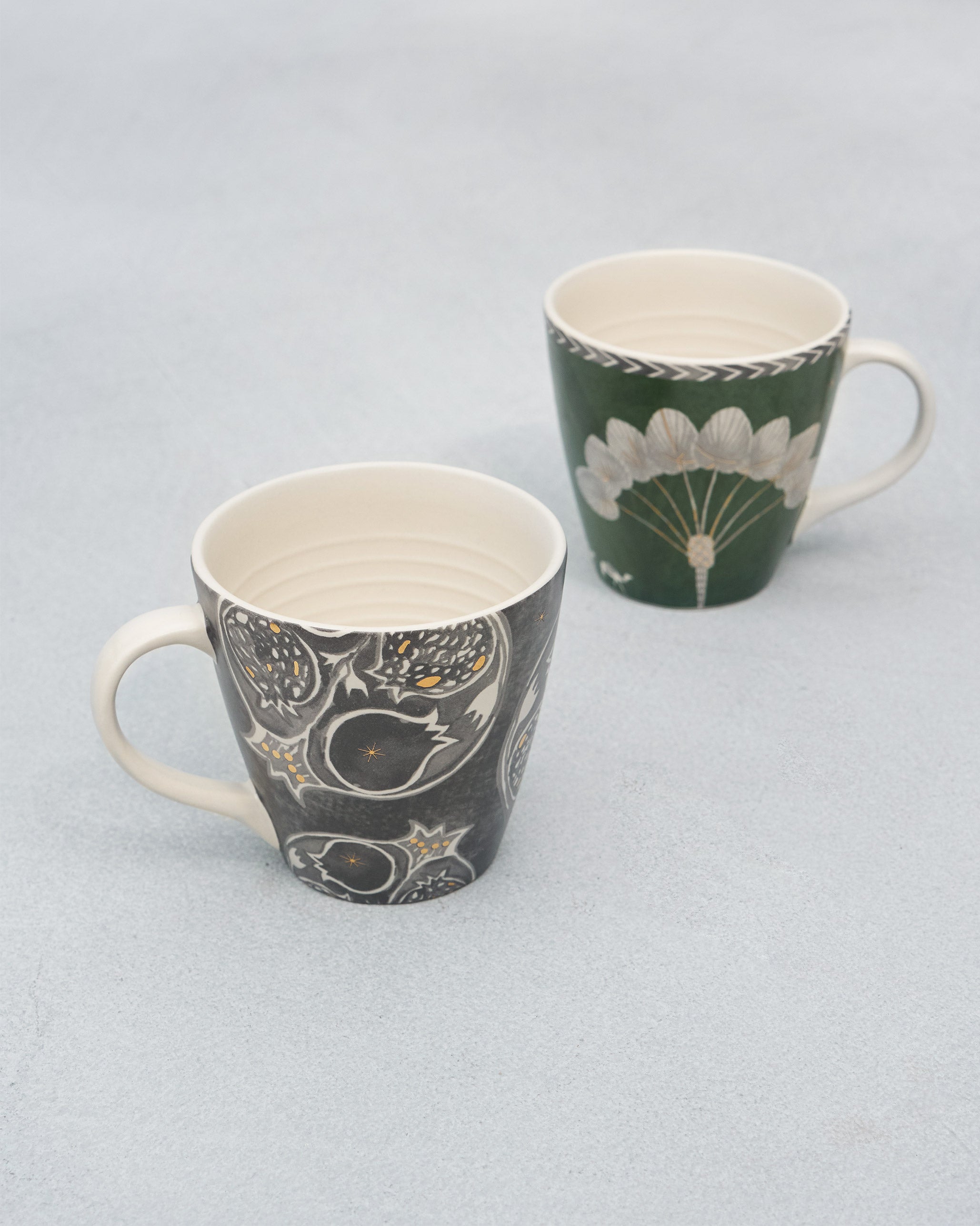 Anar Palm Conical Mugs - Set of 2