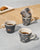 Desert Trail Espresso Mugs - Charcoal - Set of 4