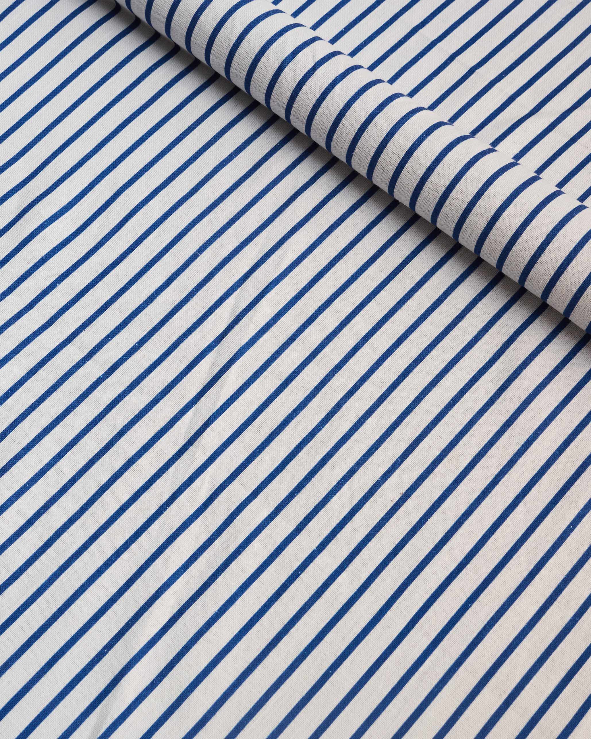 Blue Pinstripes Fabric