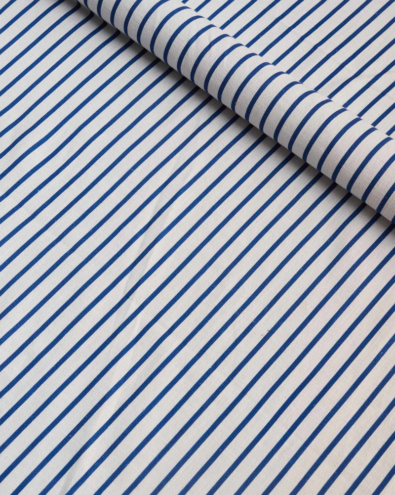 Blue Pinstripes Fabric