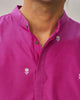 Neckband Kurta - Magenta