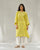 Pheran Kurta - Yellow & Silver