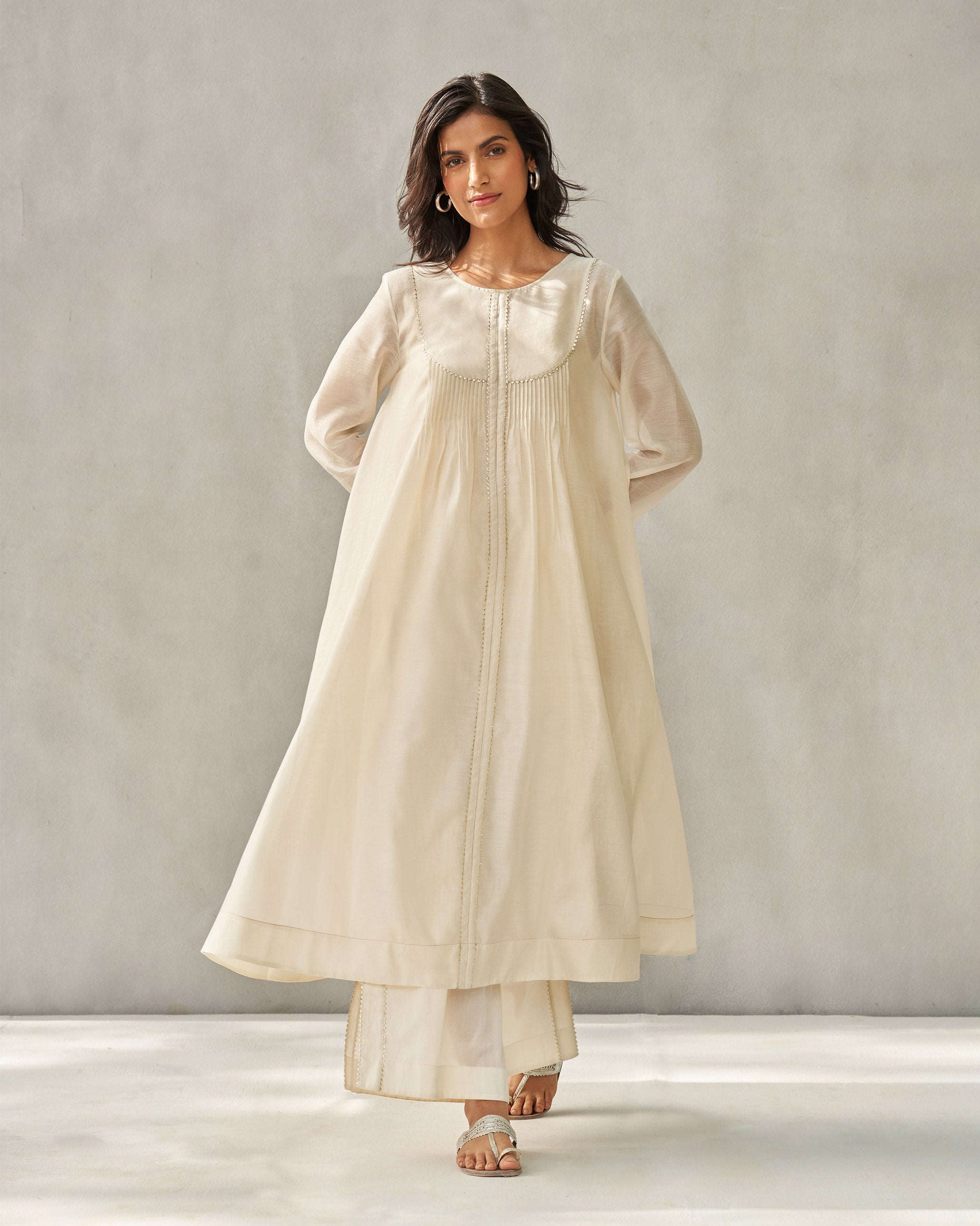 Ayat Kurta with Slip - Ivory