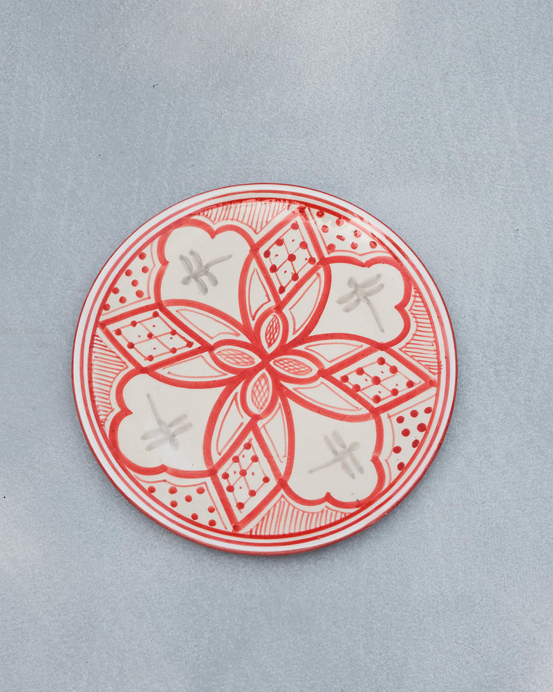 Mosaic Oasis Quarter Plate - Red