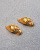 Coil Shell Earrings - Gold