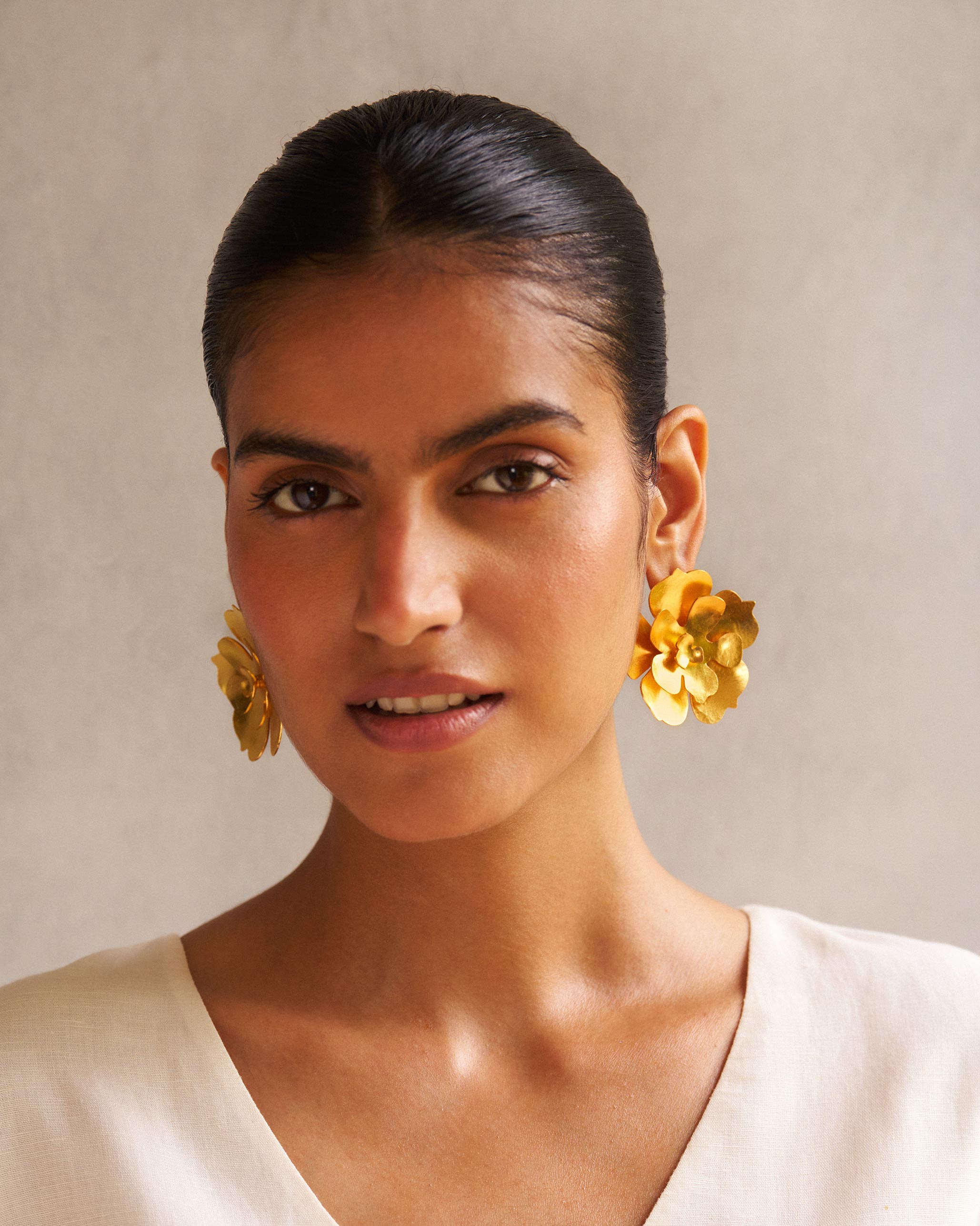 Poppy Earrings - Gold