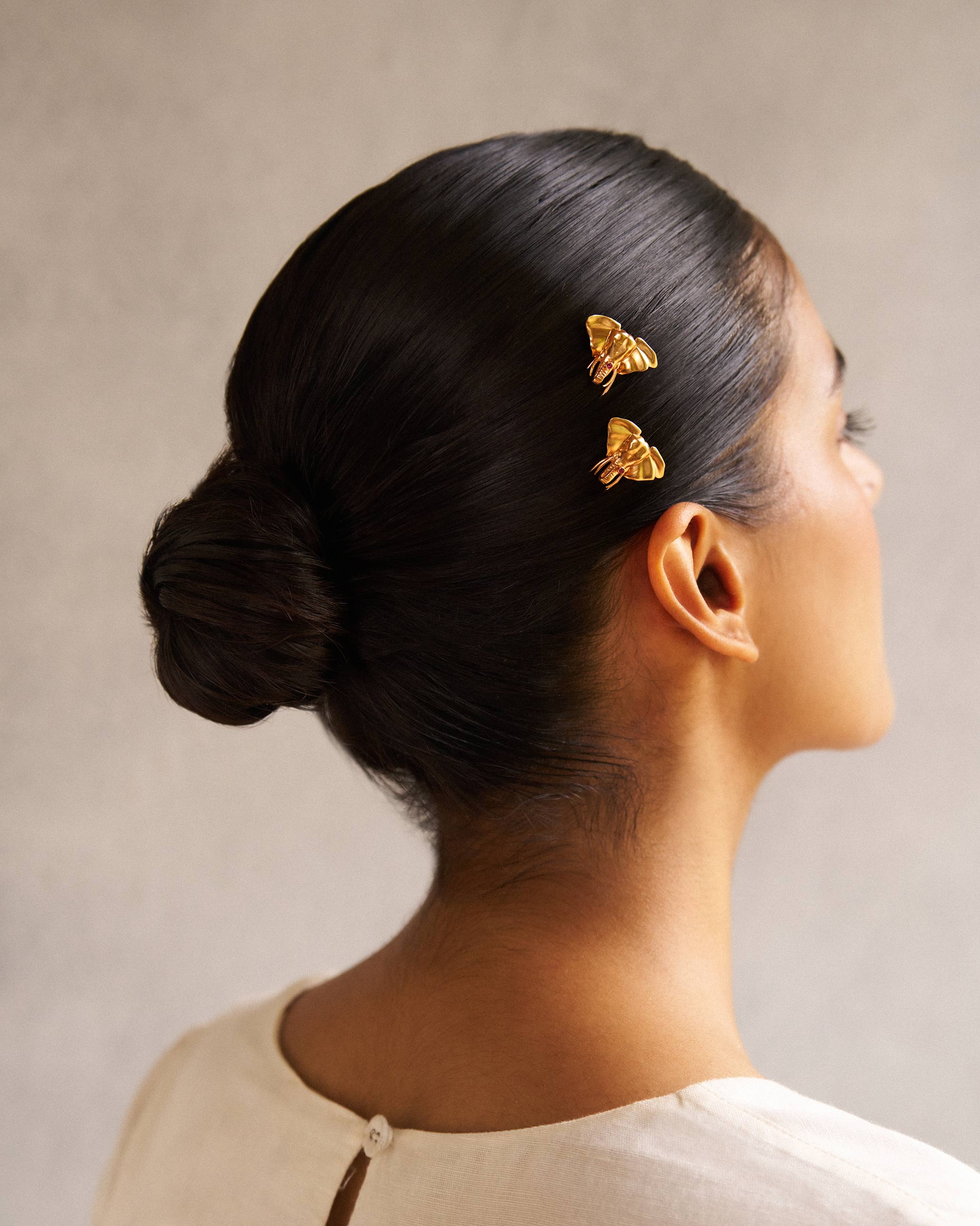 Haathi Hairpin - Gold