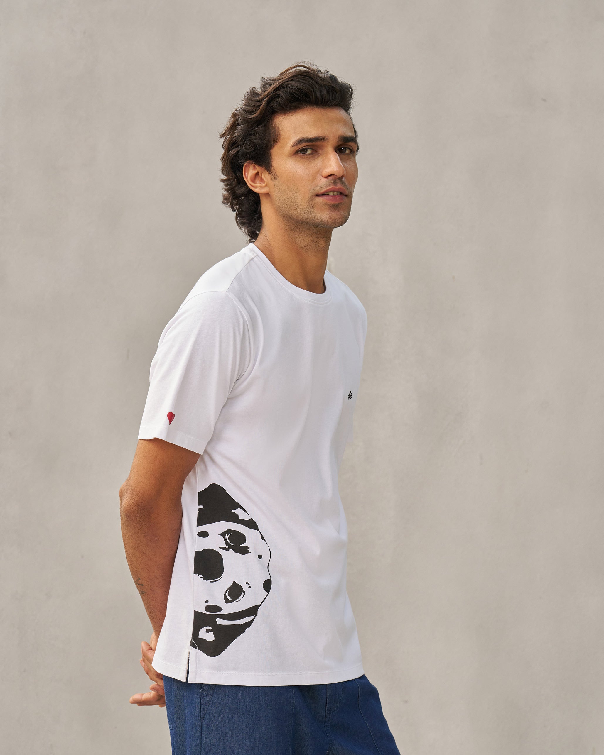 Peekaboo Dalmation T-shirt - White