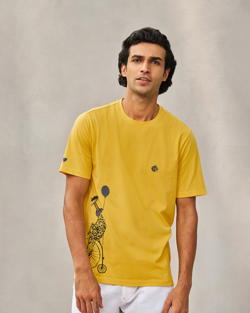 Jiggli Giraffe T-shirt - Yellow