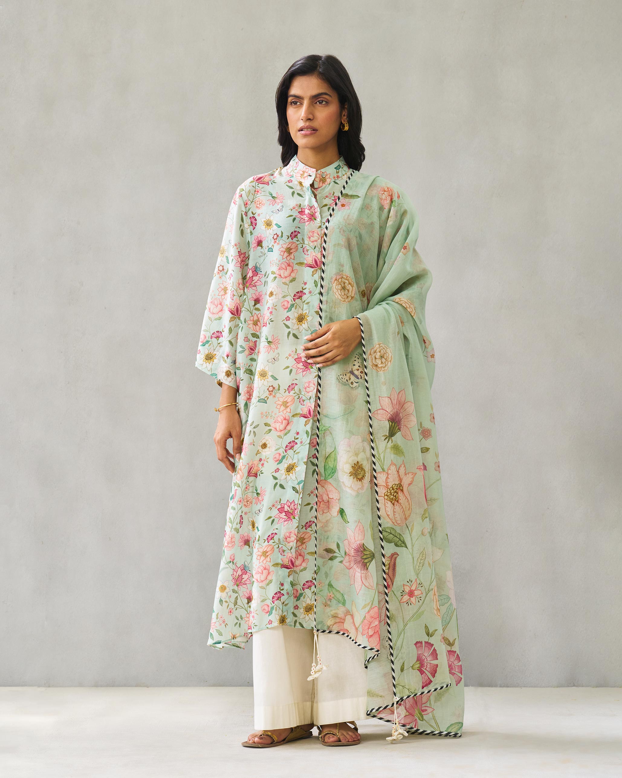 Long Shirt Kurta - Green