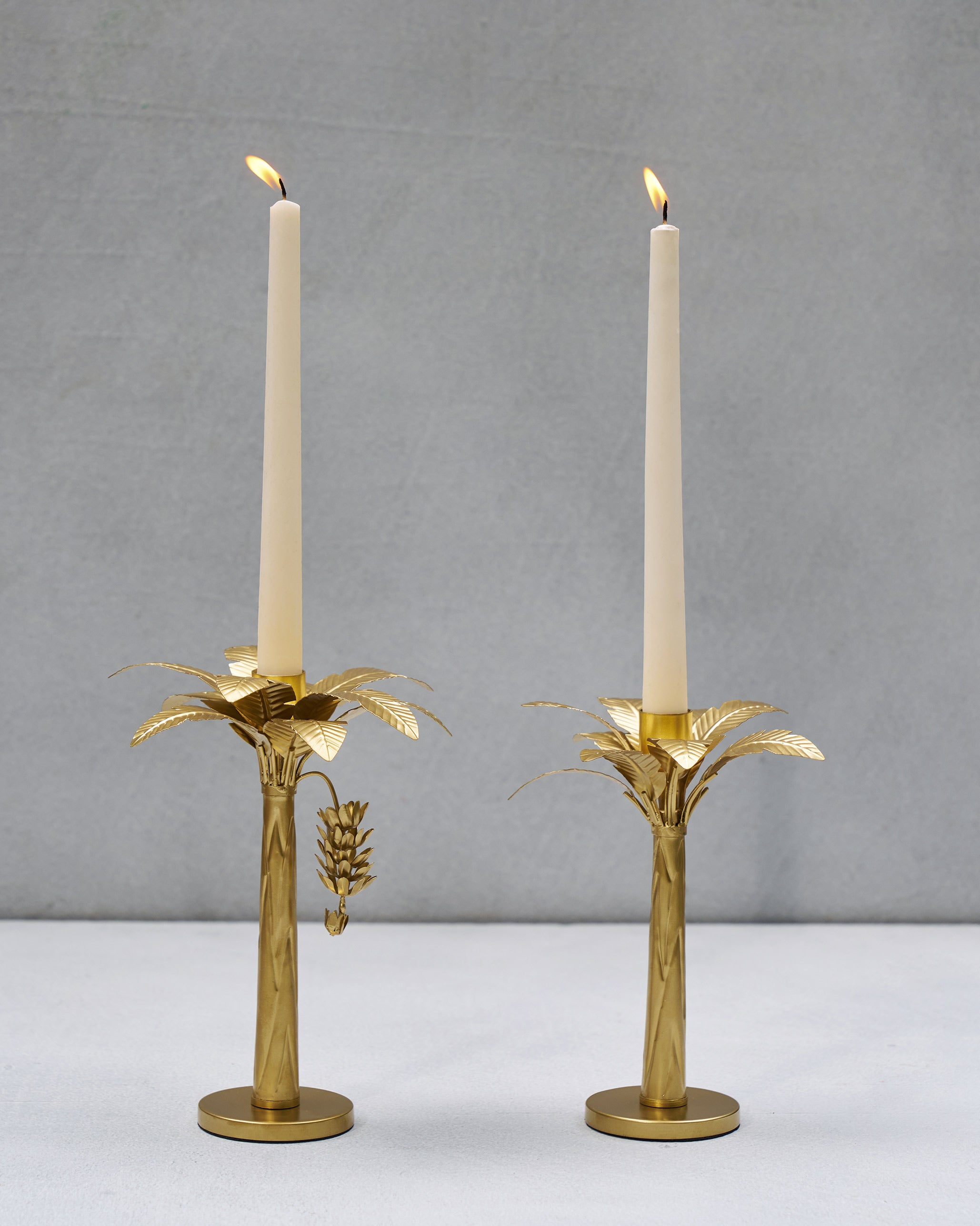 Banana Tree Candle Stands - Set of 2