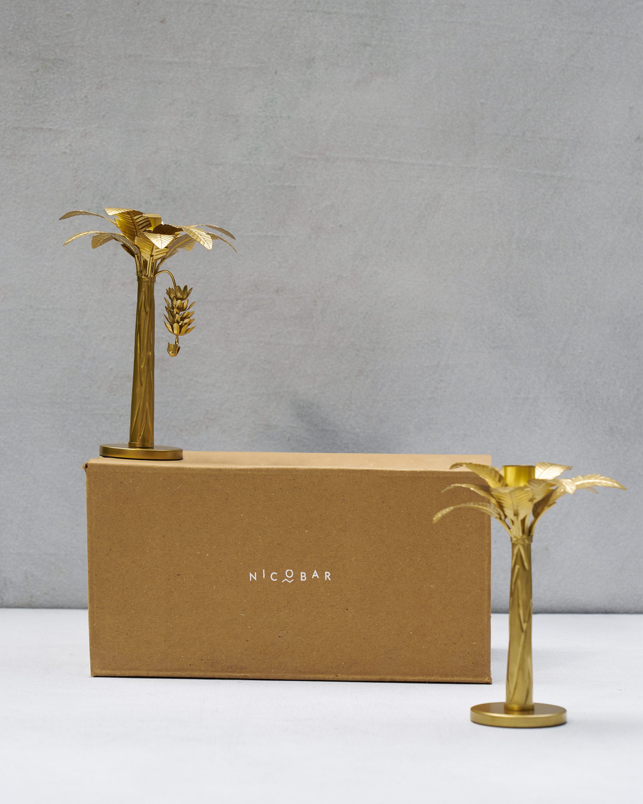 Banana Tree Candle Stands - Set of 2