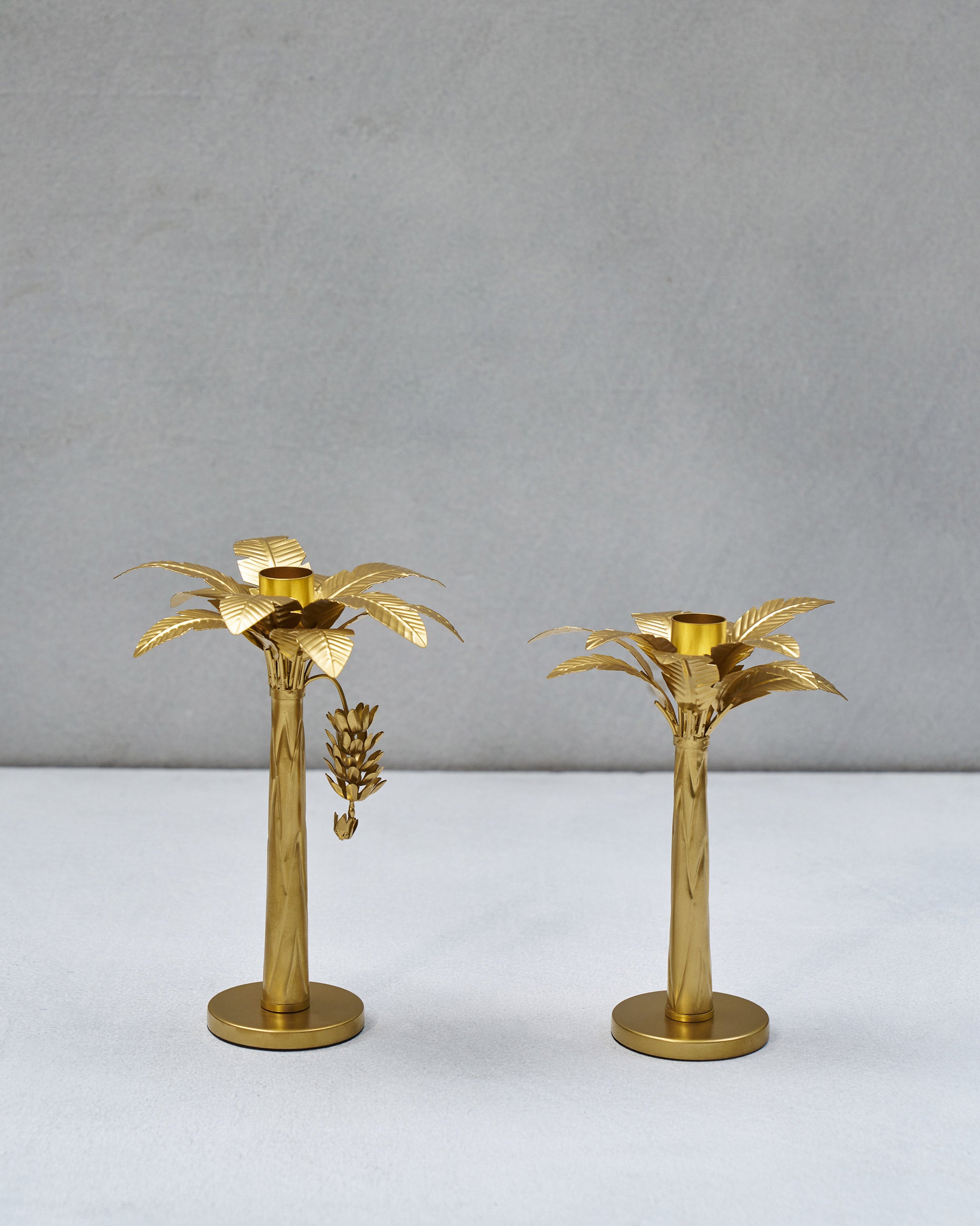 Banana Tree Candle Stands - Set of 2