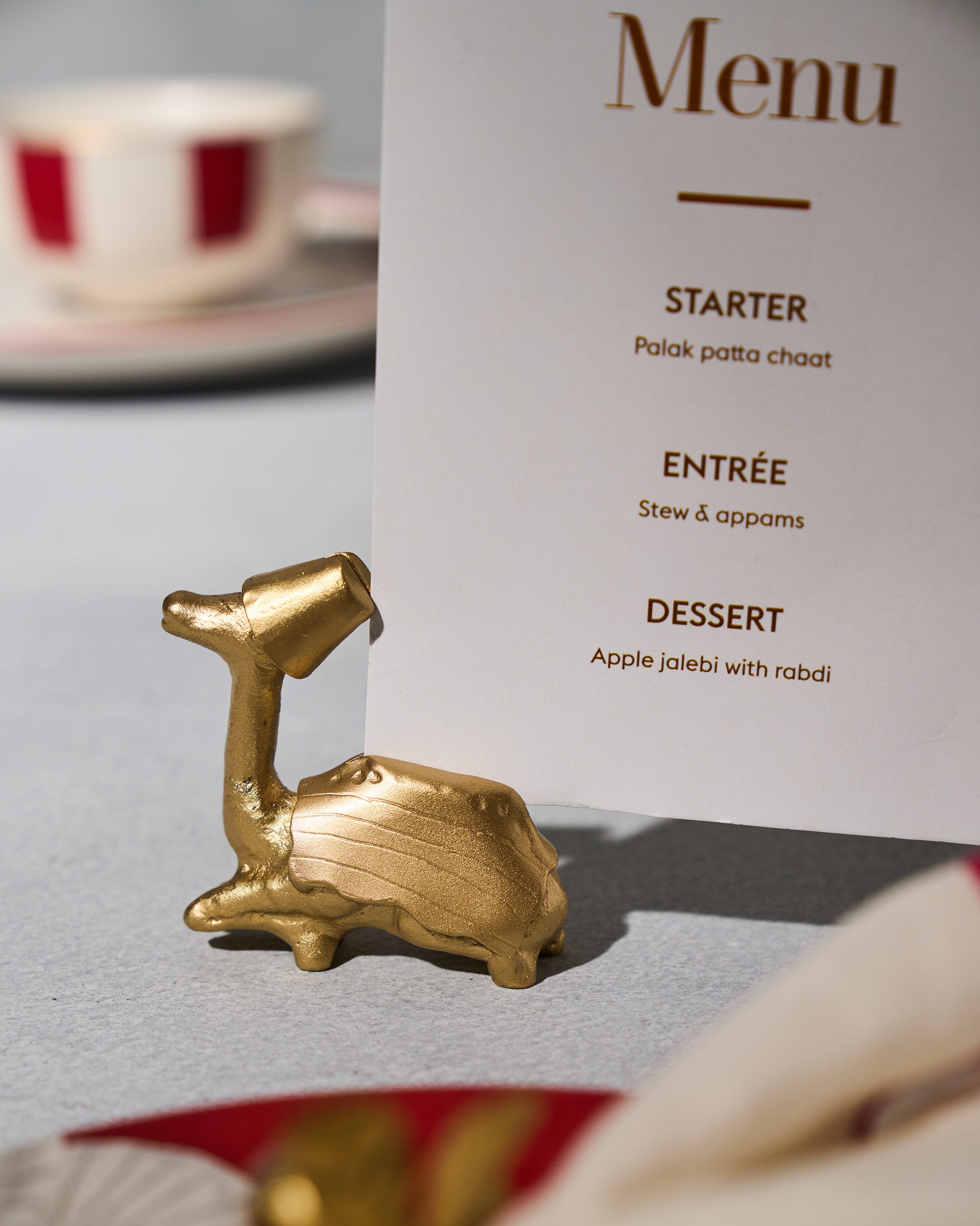 Camel Menu Card Holder