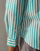 Hunter Shirt - Teal & White Stripes