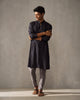 Long Pleated Kurta - Black