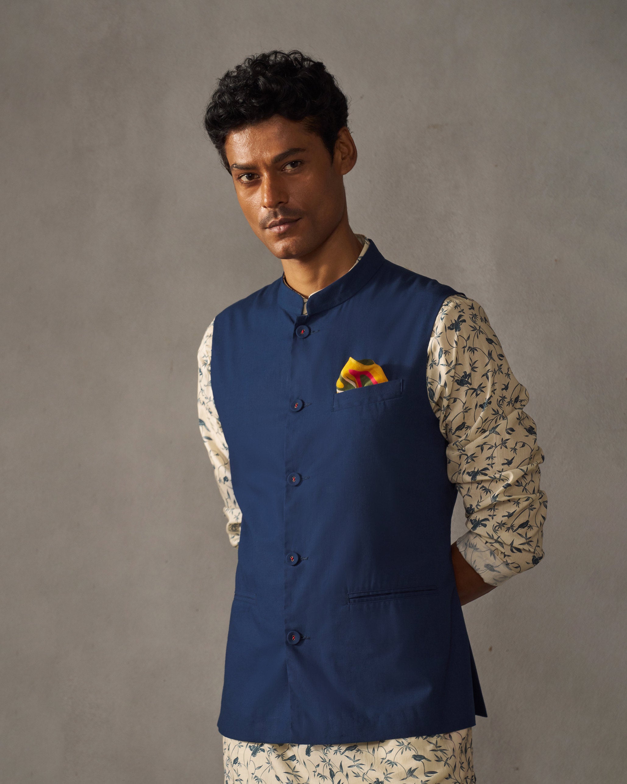 Nehru Jacket - Navy