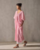 Sarai Kaftan - Fuchsia & Ivory