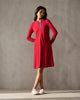 Midi Jersey Dress - Red