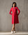 Midi Jersey Dress - Red