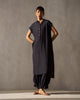 Short Sleeve Kurta - Black