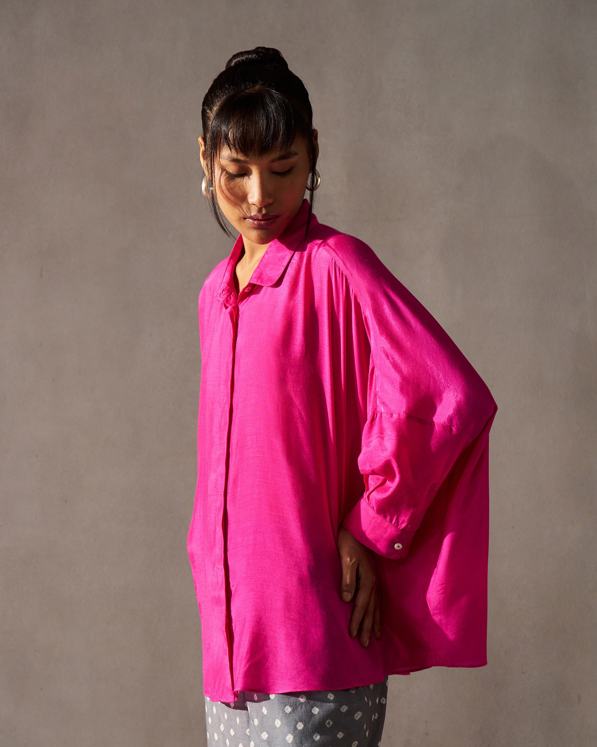 Boxy Shirt - Magenta