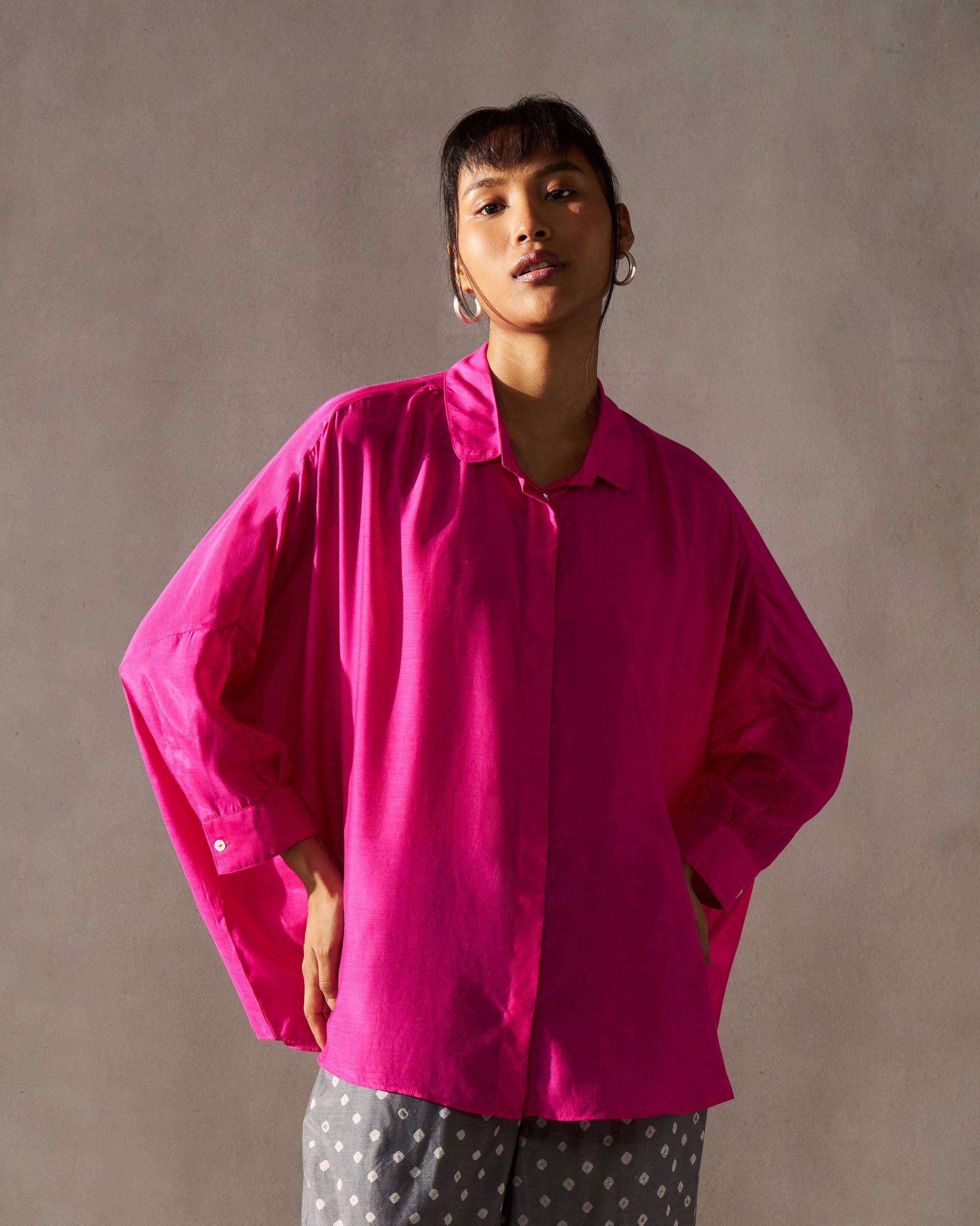 Boxy Shirt - Magenta