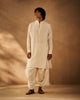 Awadh Kurta - Ivory Chikankari