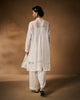 Pavi Overlay - Ivory Chikankari