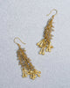 Labradorite Droplet Earrings - Gold