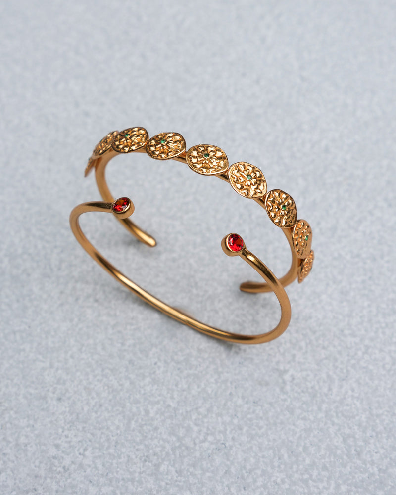 Phool Cuff (Set of 2) - Gold