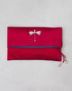 Fold Over Clutch - Red & Fuschia