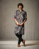 Astral Kurta - Black & Grey Print