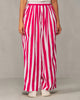 Recess Pants - Fuchsia & White Stripes