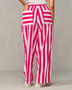 Recess Pants - Fuchsia & White Stripes