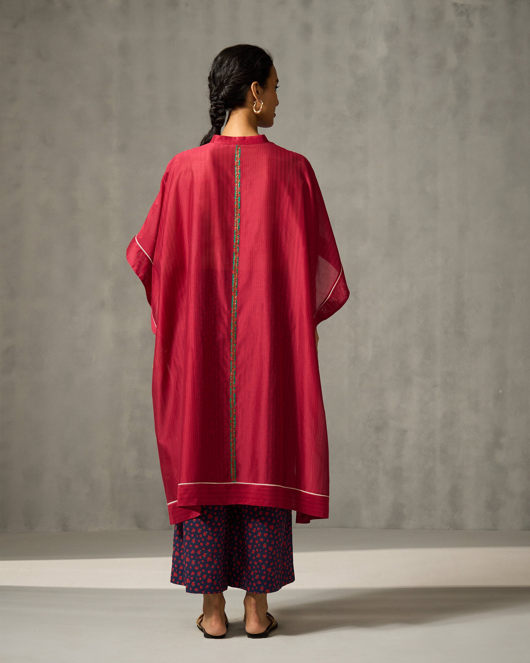 Souk Kurta - Red Stripes