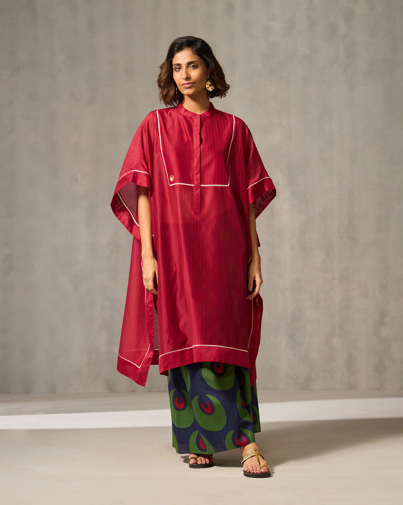 Souk Kurta - Red Stripes